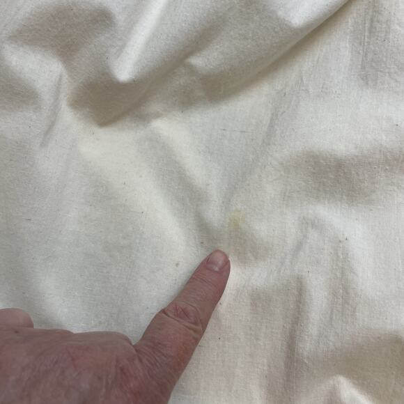 Handmade Wrap Pinafore Dress Womens‎ L/XL Cream Muslin Sleeveless Amish Modest - Picture 6 of 6